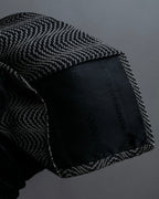 "GIORGIO ARMANI" Finely swaying wave pattern necktie