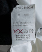 "YOHJI YAMAMOTO" 12SS Folded front panel cotton shirt