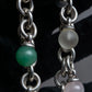 "Tiffany&Co" Multi-coloured stone motif silver bracelet