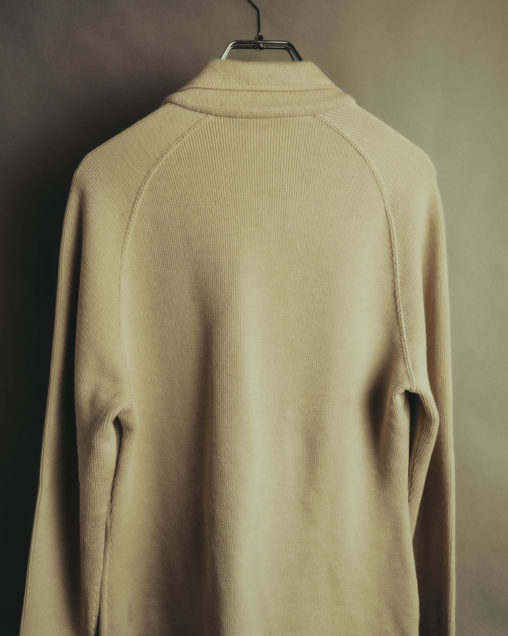 “Salvatore Ferragamo” 90’s-00’s Virgin wool raglan-sleeve cardigan jacket