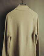 “Salvatore Ferragamo” 90’s-00’s Virgin wool raglan-sleeve cardigan jacket