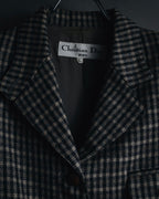 "Christian Dior SPORTS" 80’s-90’s british check tweed jacket
