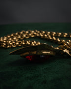–SPECIAL– “Yves Saint Laurent”
80’s-90’s Sculptural red stone statement necklace