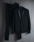 "Dior Homme" Chris Van Assche design satin lapel tuxedo set up