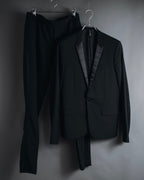 "Dior Homme" Chris Van Assche design satin lapel tuxedo set up