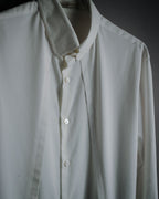 –SPECIAL– "BALENCIAGA" 2005-06’s Round collar chin tab paneled dress shirt