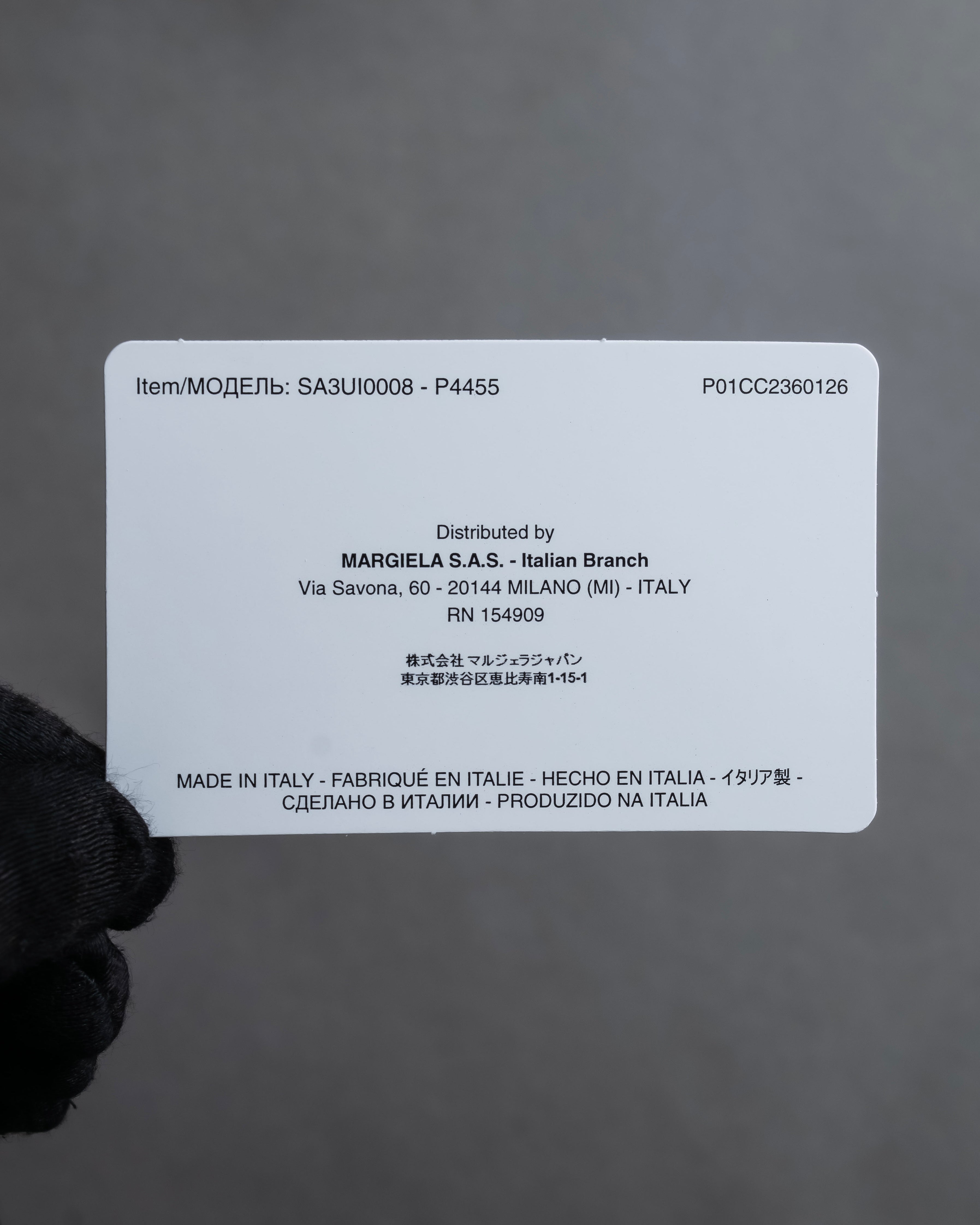 "MAISON MARGIELA" Grained leather chain wallet bag