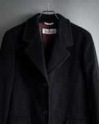 "Max Mara" 90's White tag tailored collar angora mix coat