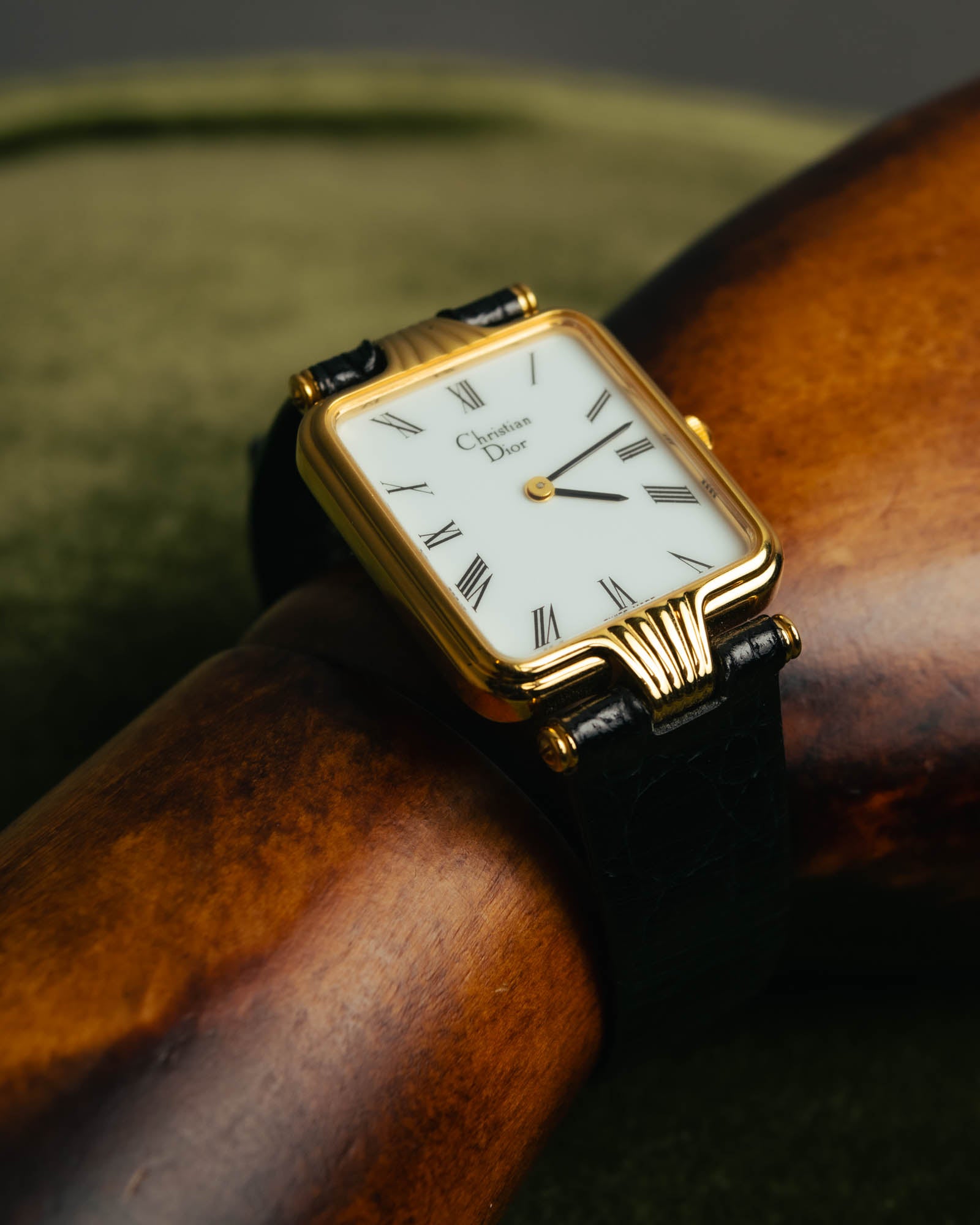 -SPECIAL- "Christian Dior" 90's Classic square quartz watch with Roman dial