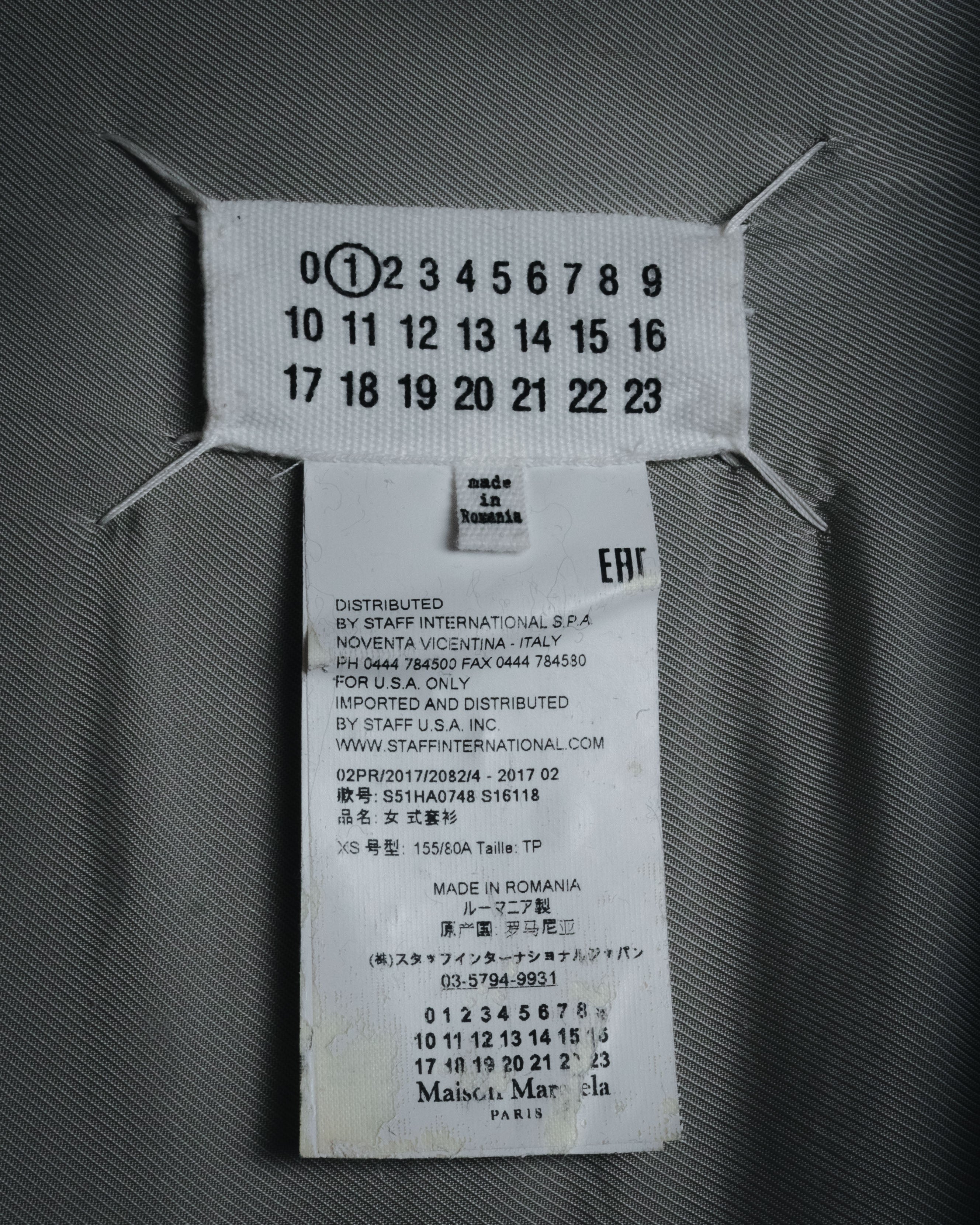 "Maison Margiela" 17AW belted gown knit coat