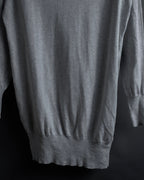 "Maison Margiela" 18SS elbow patch cotton v-neck knit