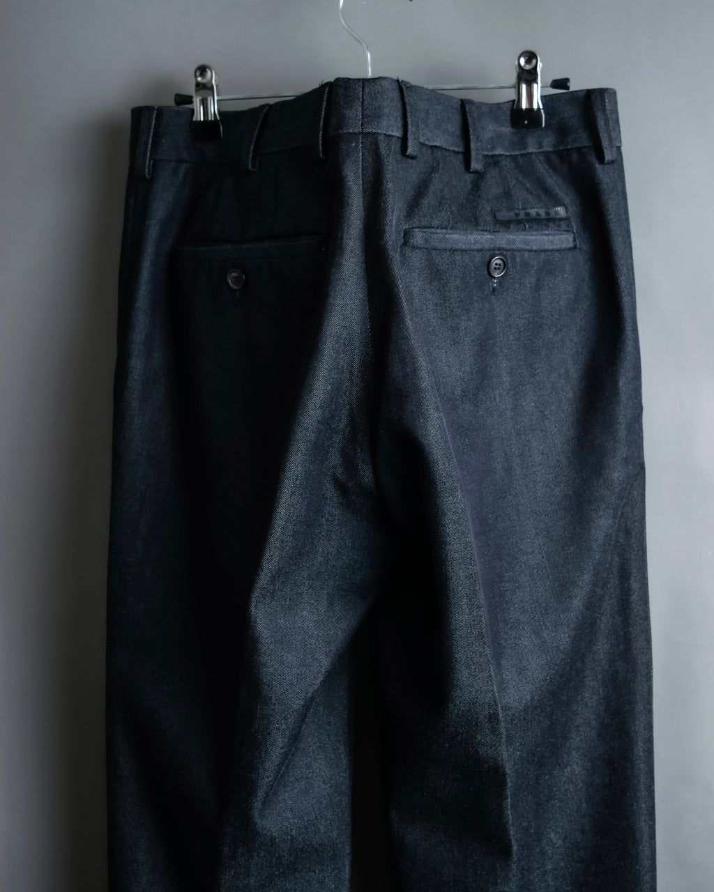 "PRADA" Wool cotton mix navy blue slacks