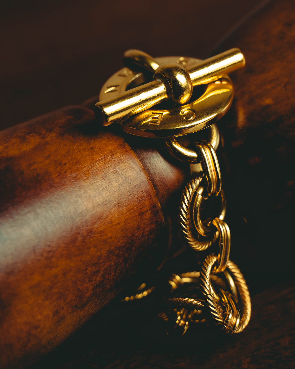–SPECIAL– "CELINE" 90's Sculptural link bracelet