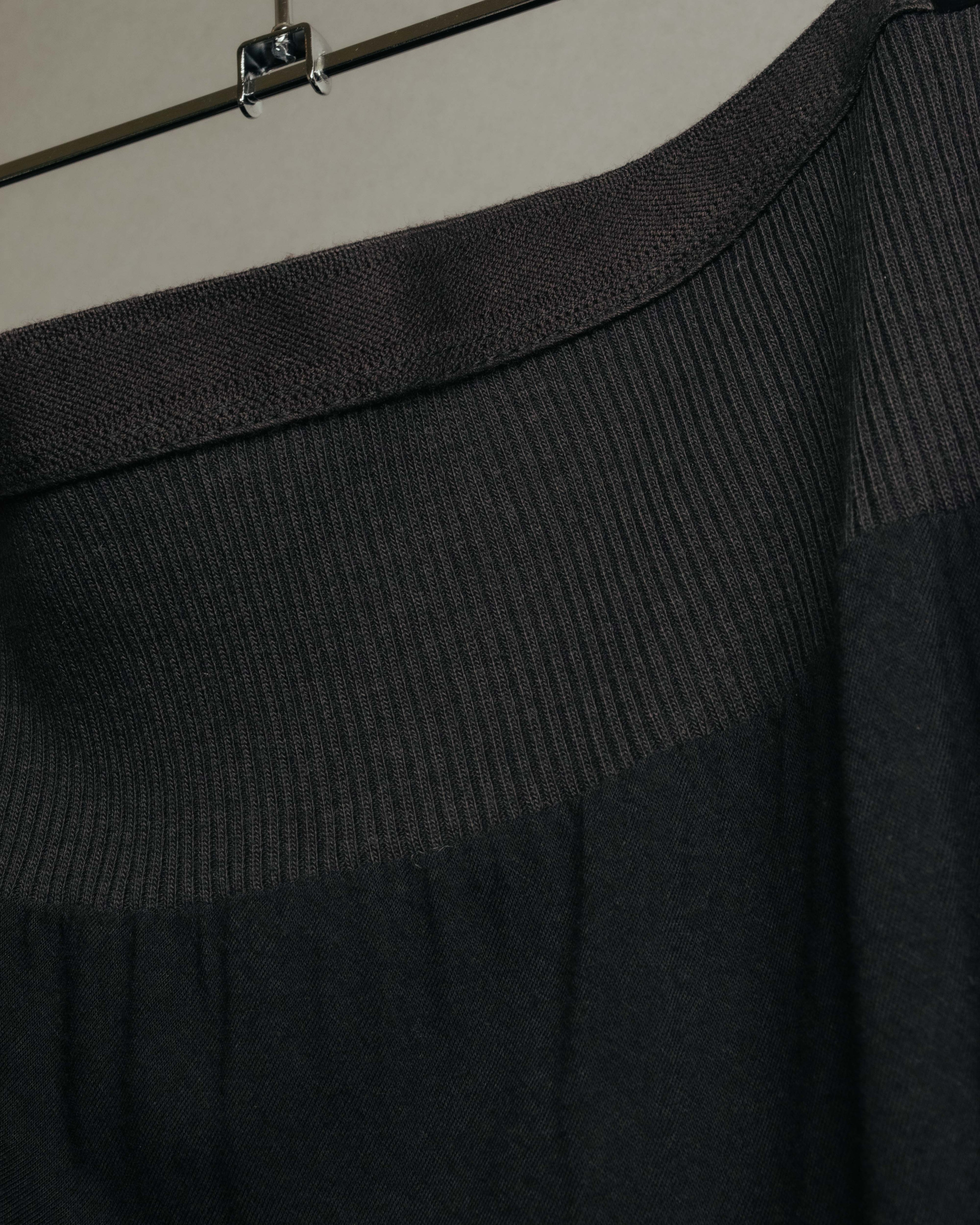 "Rick Owens Lilies" 10's-12's Vintage asymmetrical drape jersey midi skirt