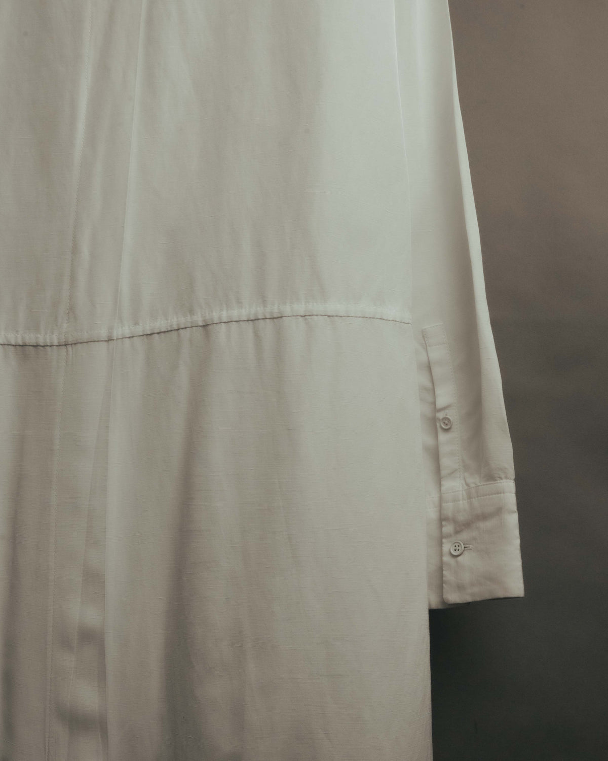 “JIL SANDER” Late 10’s-early 20’s Half-buttoned long shirt dress