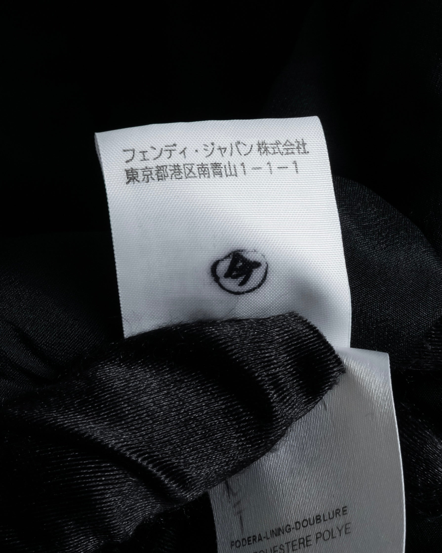 "FENDI" 00's-10's Karl Lagerfeld design shaped long coat