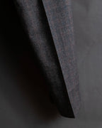 "HERMES" Heather gray cashmere blend slacks