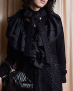 "NOKO OHNO" Layered organza frill embroidered dress