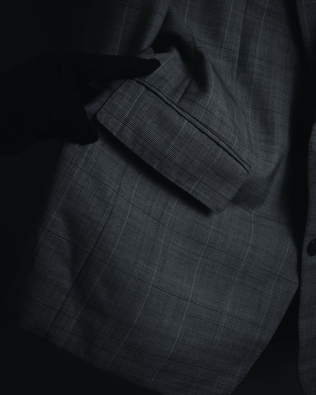 "YVES SAINT LAURENT" 80’s-90’s glen check tailored suit set