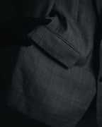 "YVES SAINT LAURENT" 80’s-90’s glen check tailored suit set