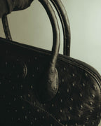 “Pierre Cardin” 80’s-90’s Ostrich leather top handle bag