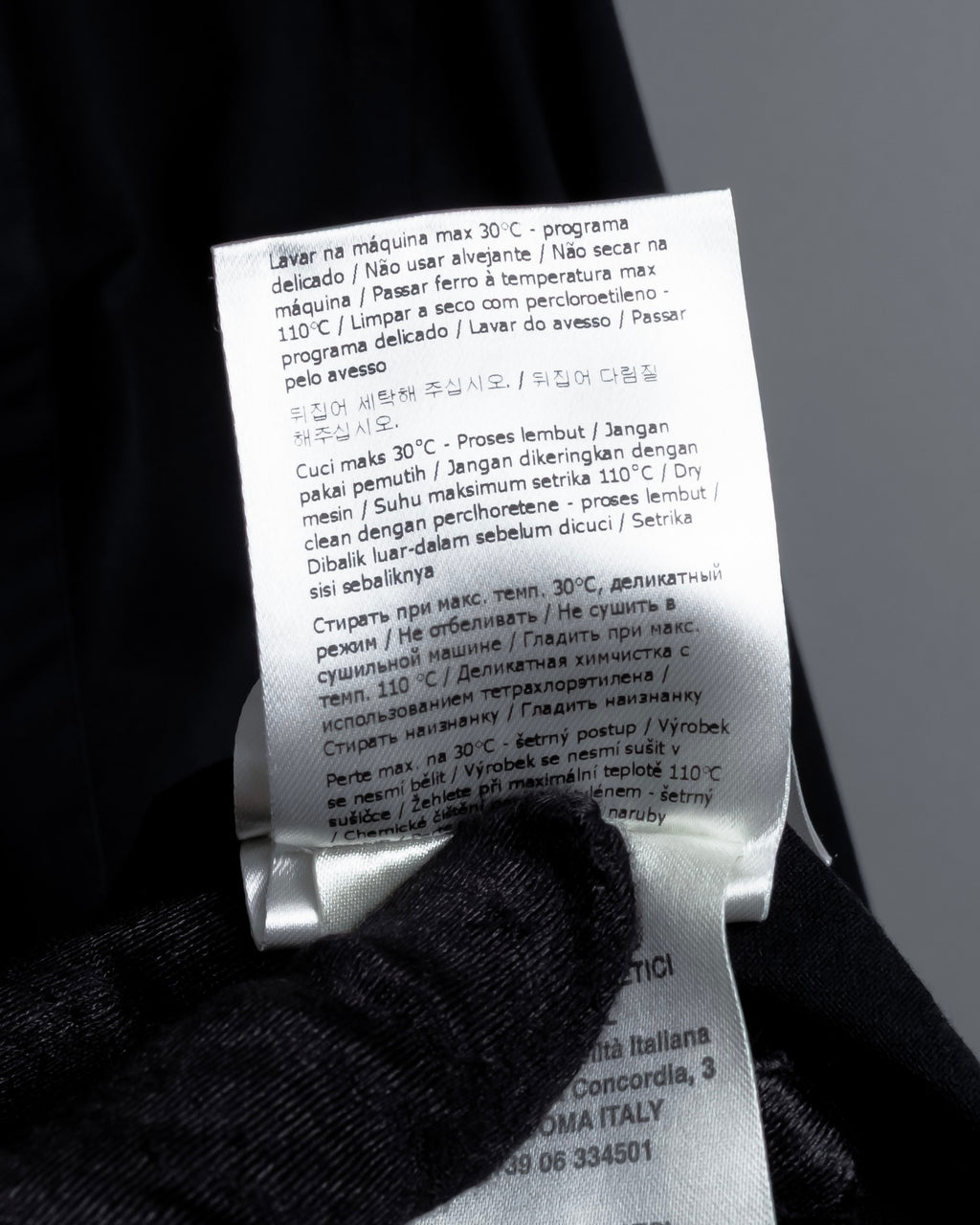 "FENDI" Pick stitch design fly front shirt