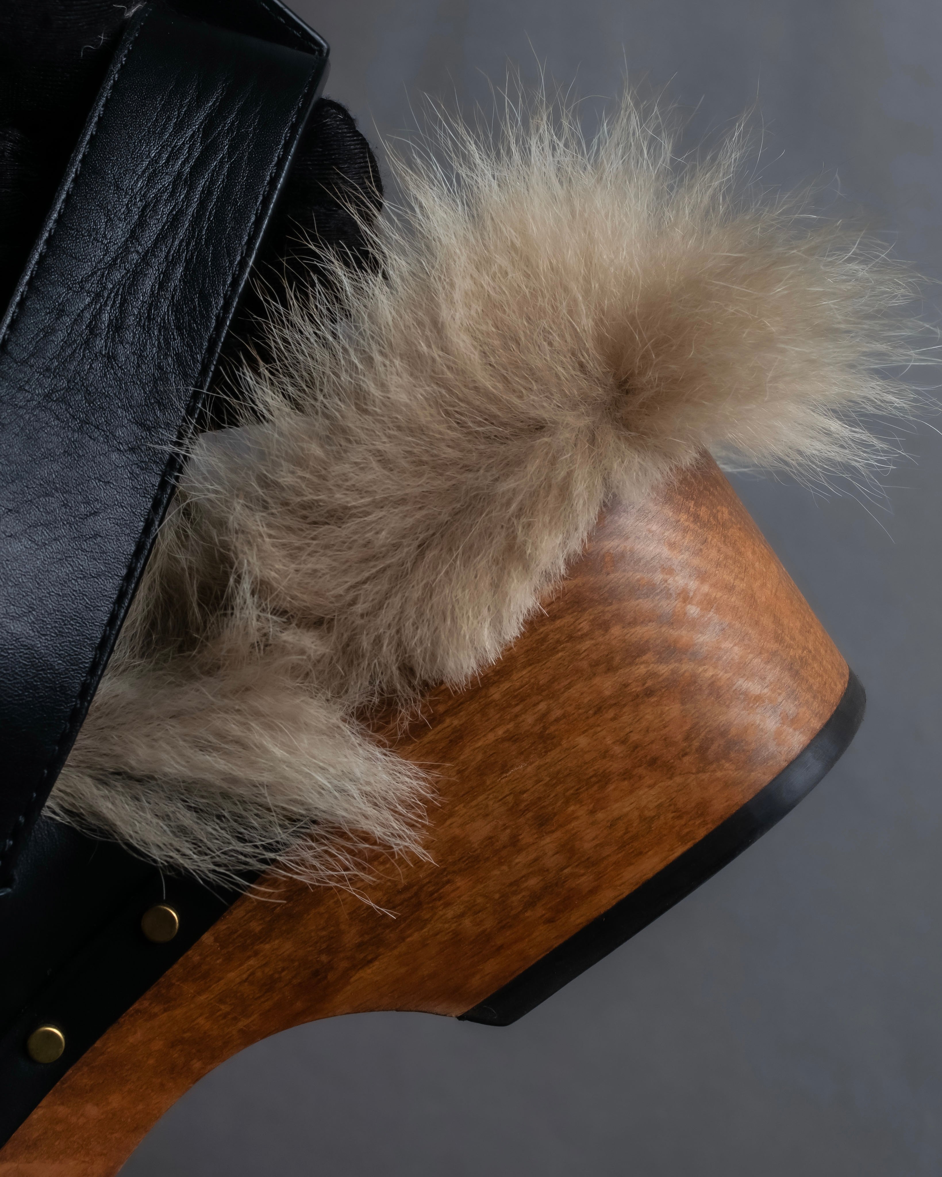 "GUCCI" Horsebit design Princetown heeled loafers