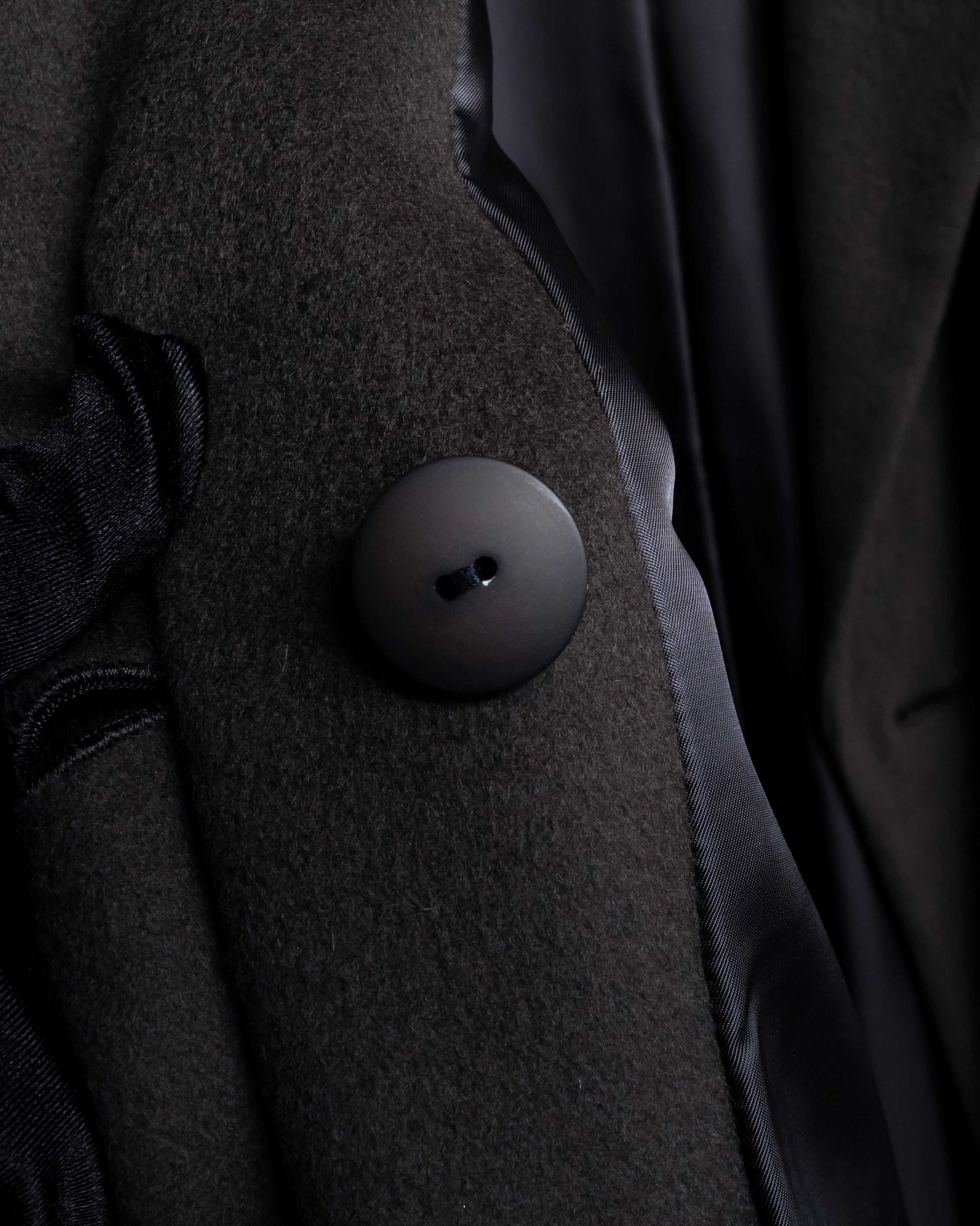 "Vintage 100% pure cashmere long chester coat"