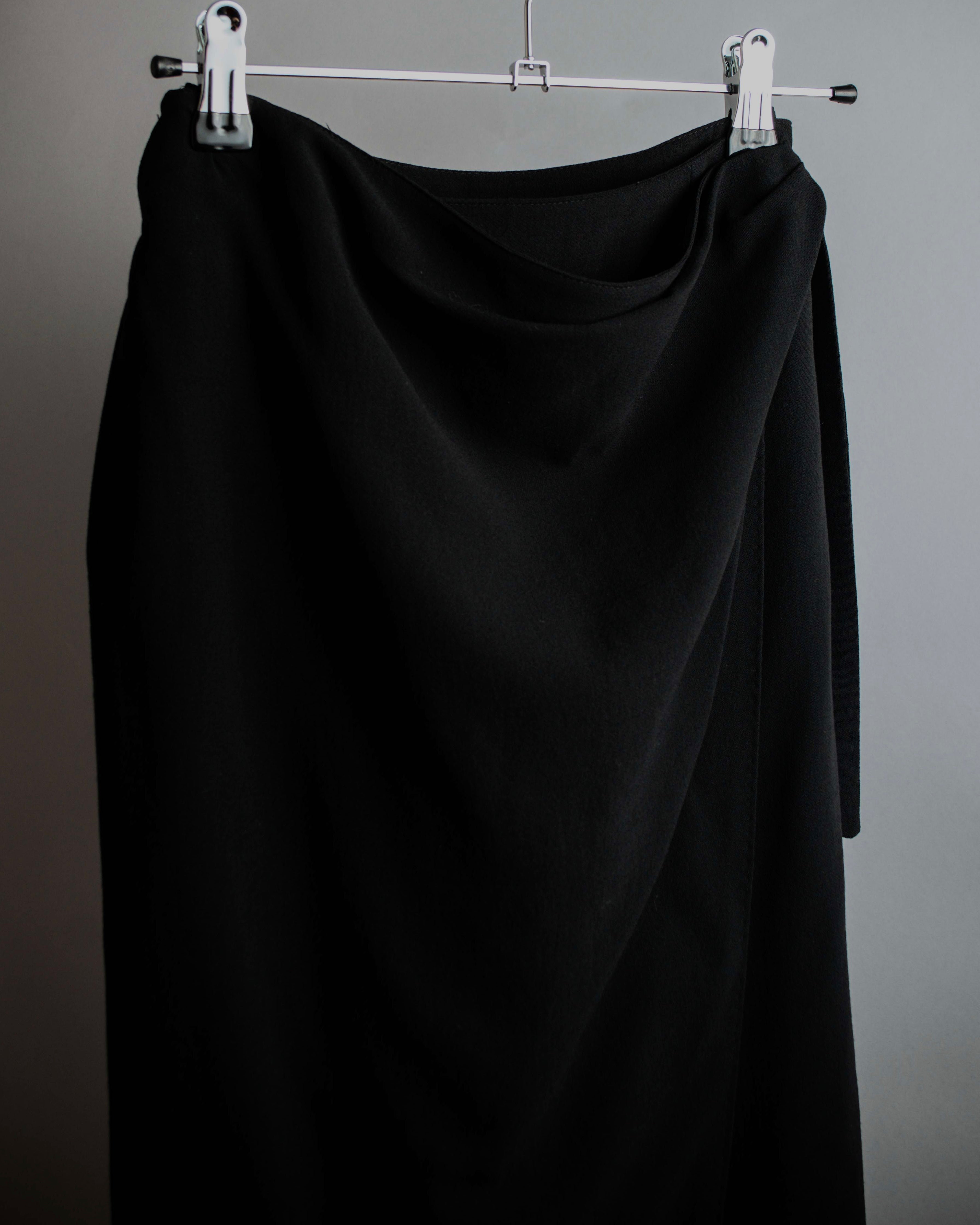 "Max Mara" Draping detail wrap skirt set up