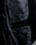 "LOUIS VUITTON" Geometric pattern velvet tailored jacket