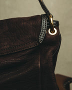 "Salvatore Ferragamo" 00's-10's Gancini leather shoulder bag