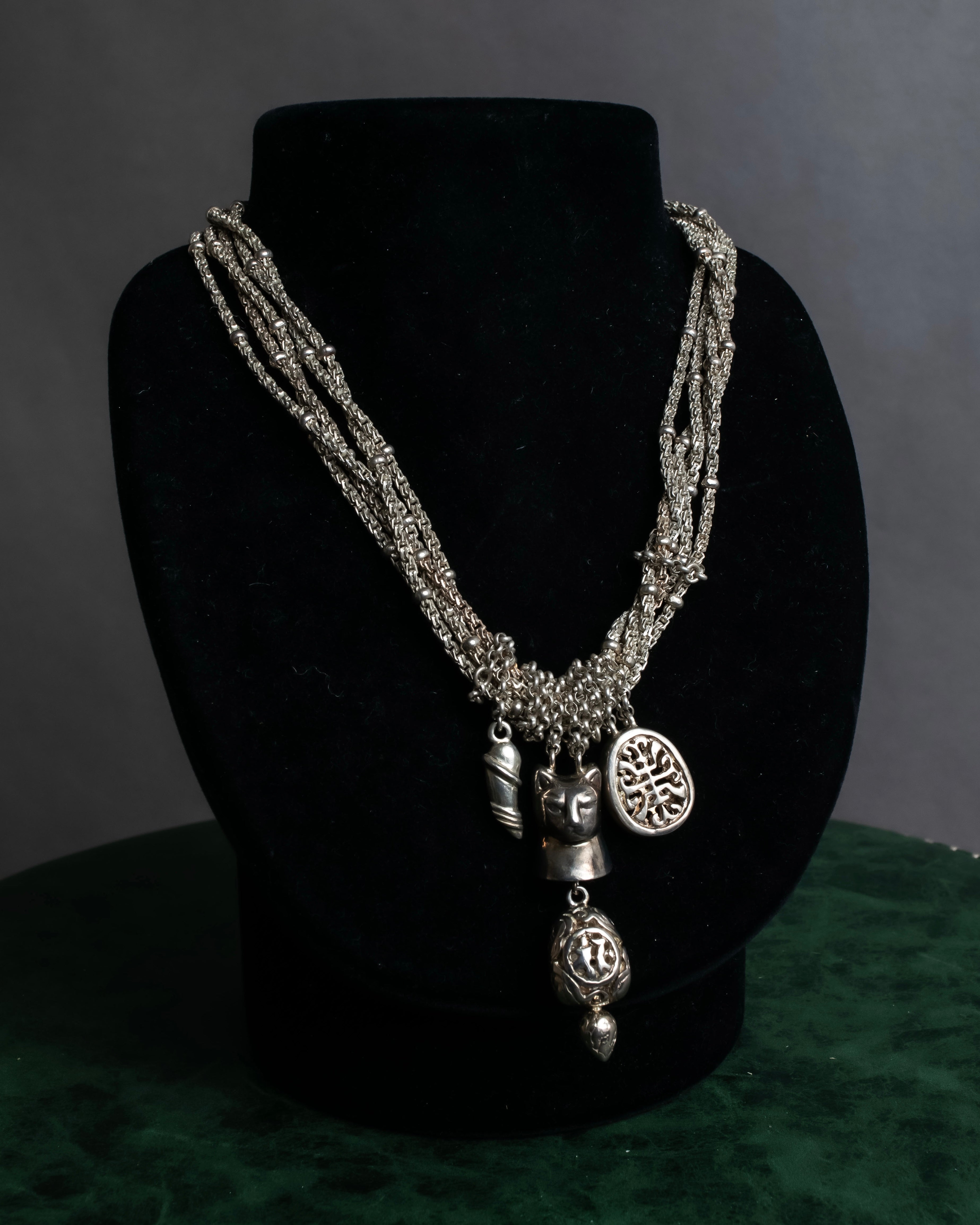 "Folli Follie" Symbolic charm design chain necklace