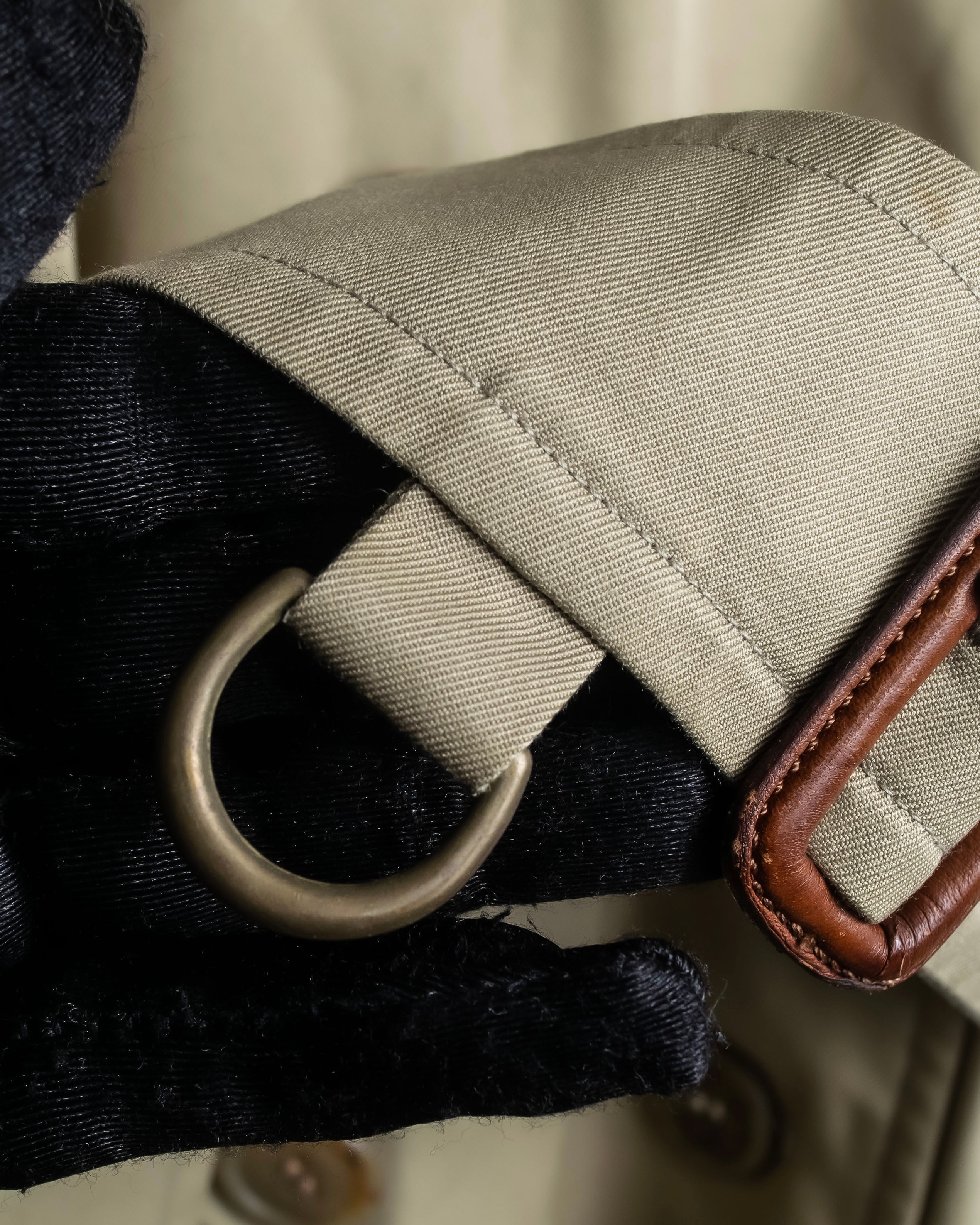 "BURBERRYS" Military detail long trench coat