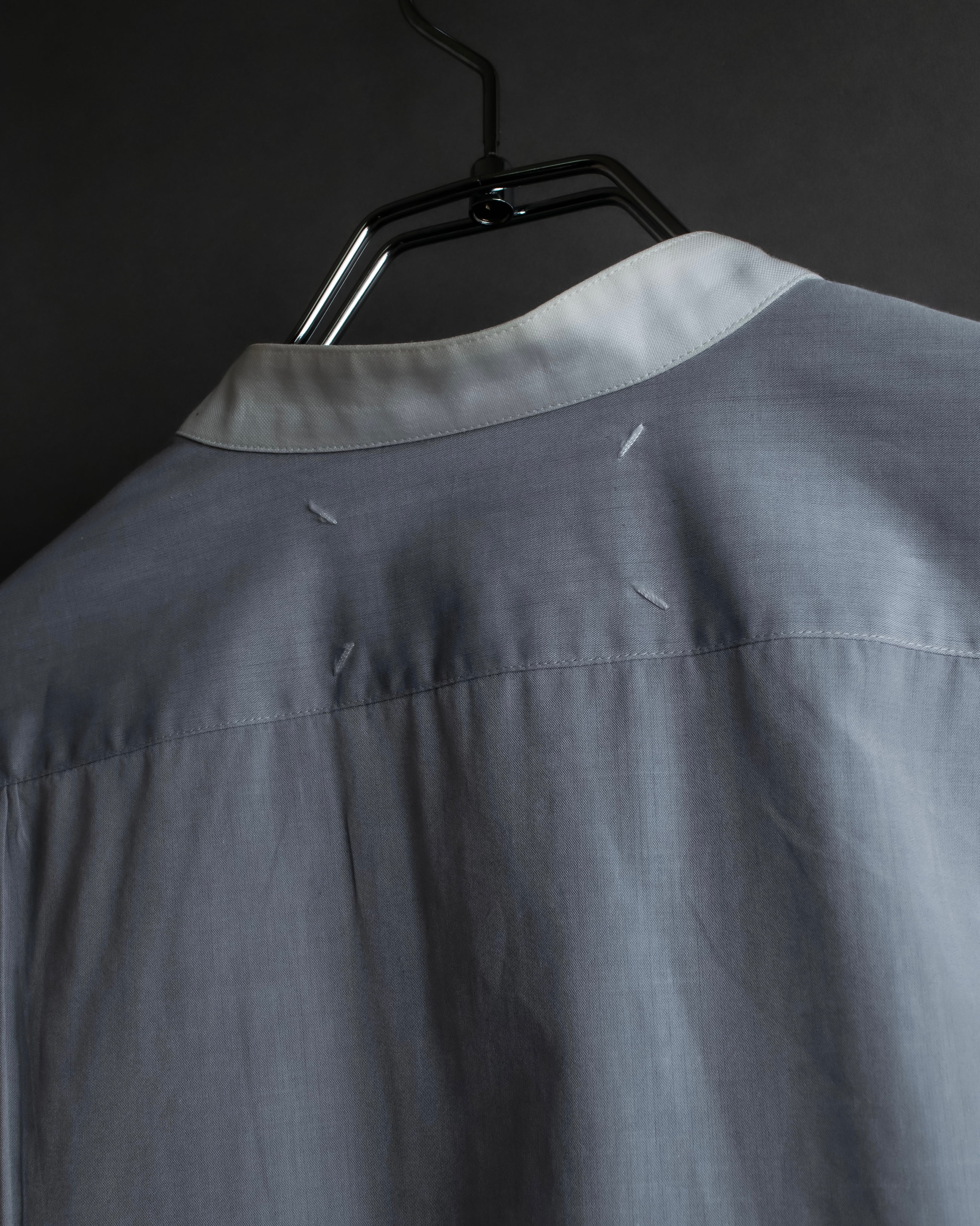 "MAISON MARGIELA" 21SS Long tail design band collar shirt