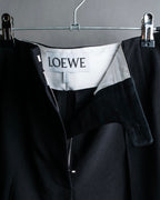 "LOEWE" Deep pleat tapered draped slacks