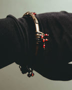 "Jean Paul Gaultier" 90's-00's Sculptural red bead bangle