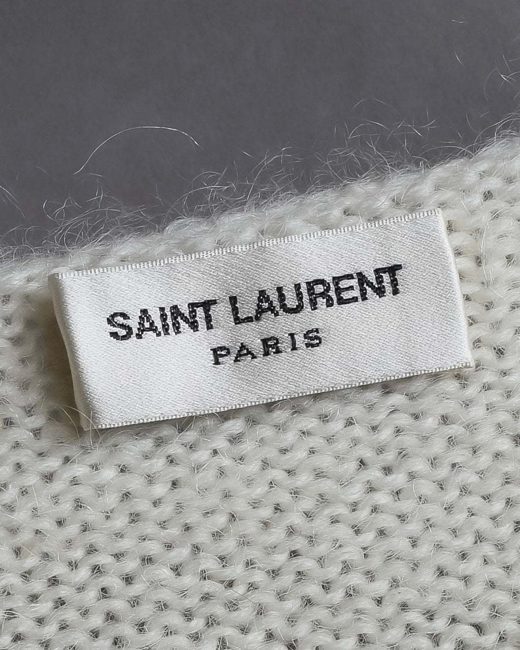 "Saint Laurent" Sequin ribbon design shoulder structure knit