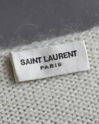 "Saint Laurent" Sequin ribbon design shoulder structure knit