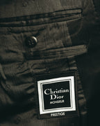 -SPECIAL- “Christian Dior MONSIEUR” 80’s-90’s satin peak-lapel tuxedo jacket