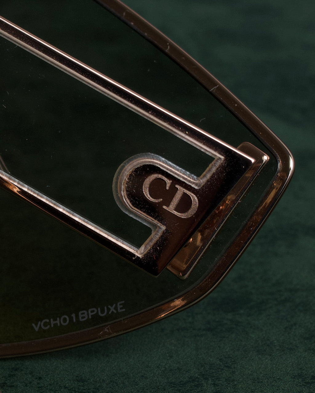 "Christian Dior" Metal acetate combination design sunglasses