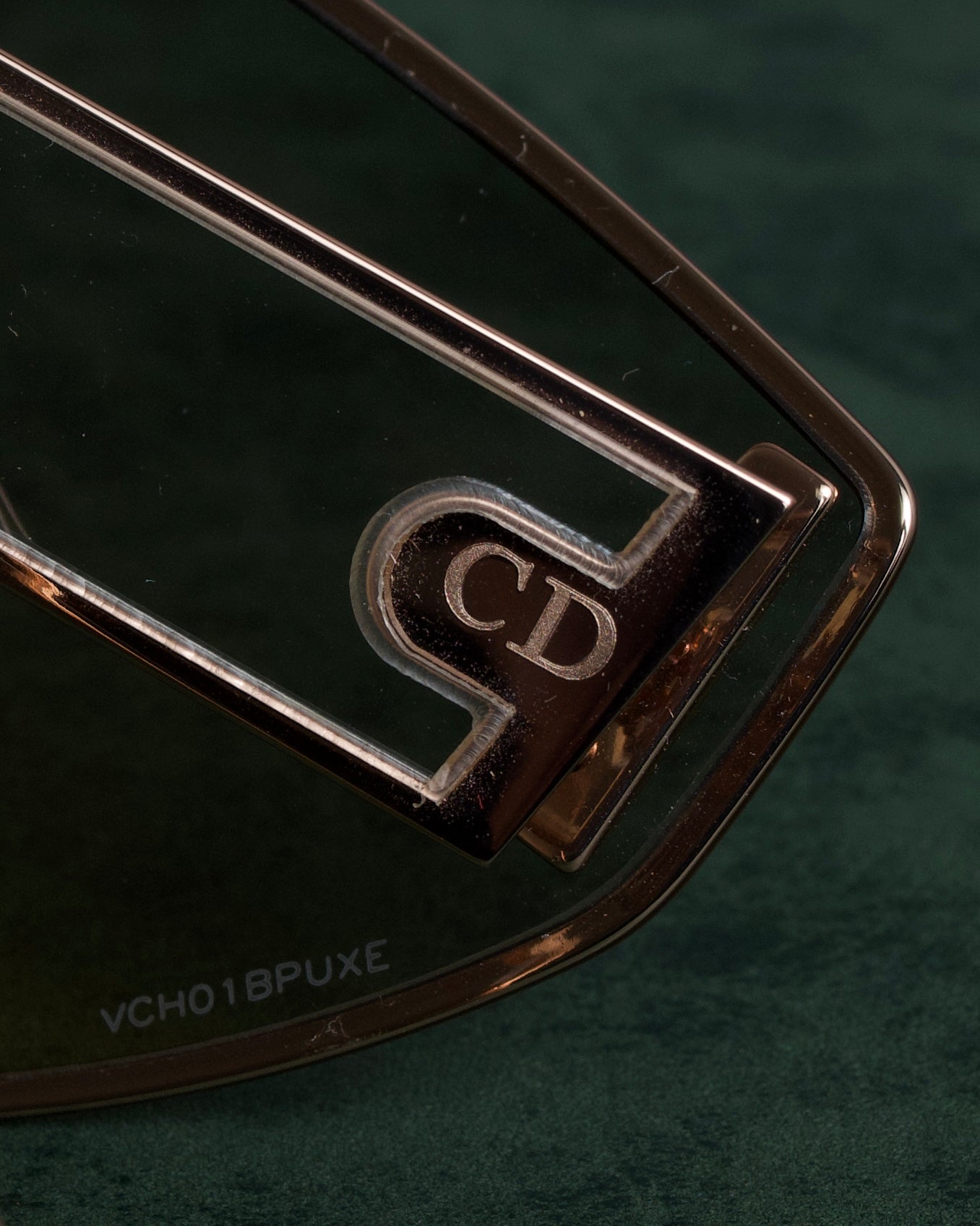 "Christian Dior" Metal acetate combination design sunglasses