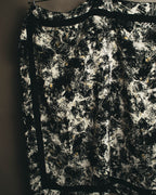 "Christian Dior" 80's-90's Artful abstract silk scarf