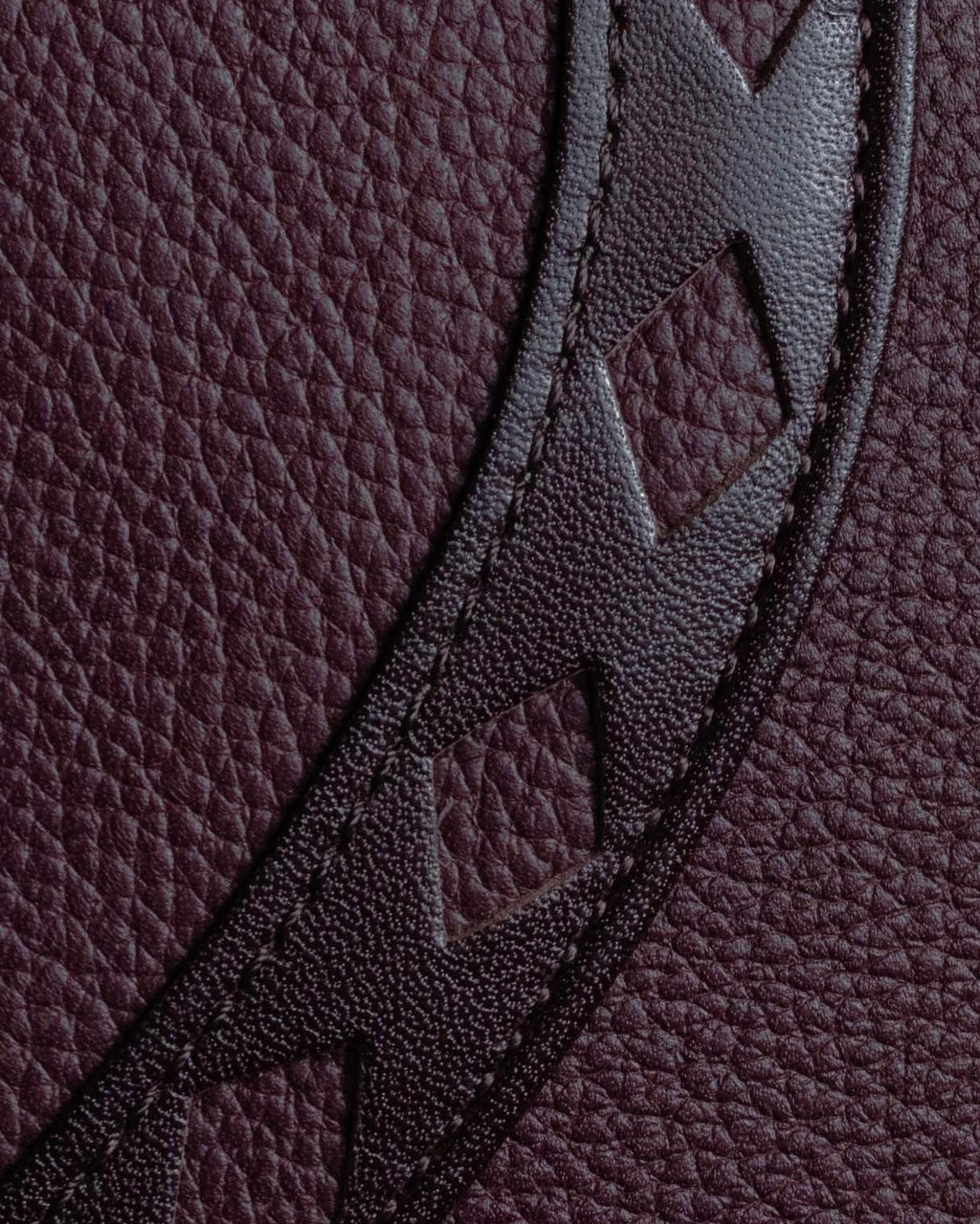 "YVES SAINT LAURENT" Diamond trim design 2way leather handle bag