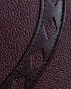 "YVES SAINT LAURENT" Diamond trim design 2way leather handle bag