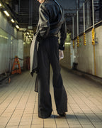 【受注生産】OMNIPRESENT CUFFED BLACK SLACKS
