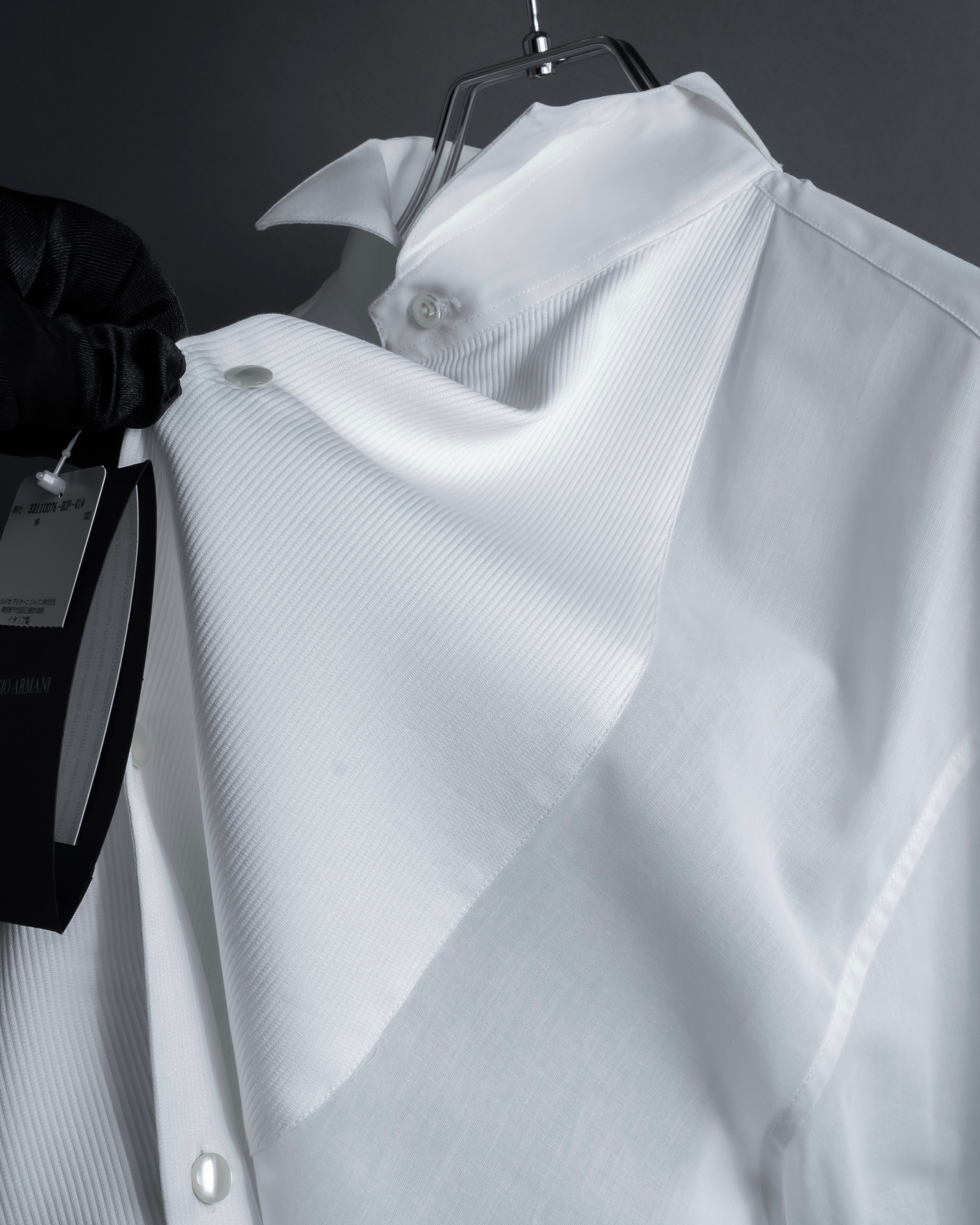 "GIORGIO ARMANI" Belt included bow tie dress shirt