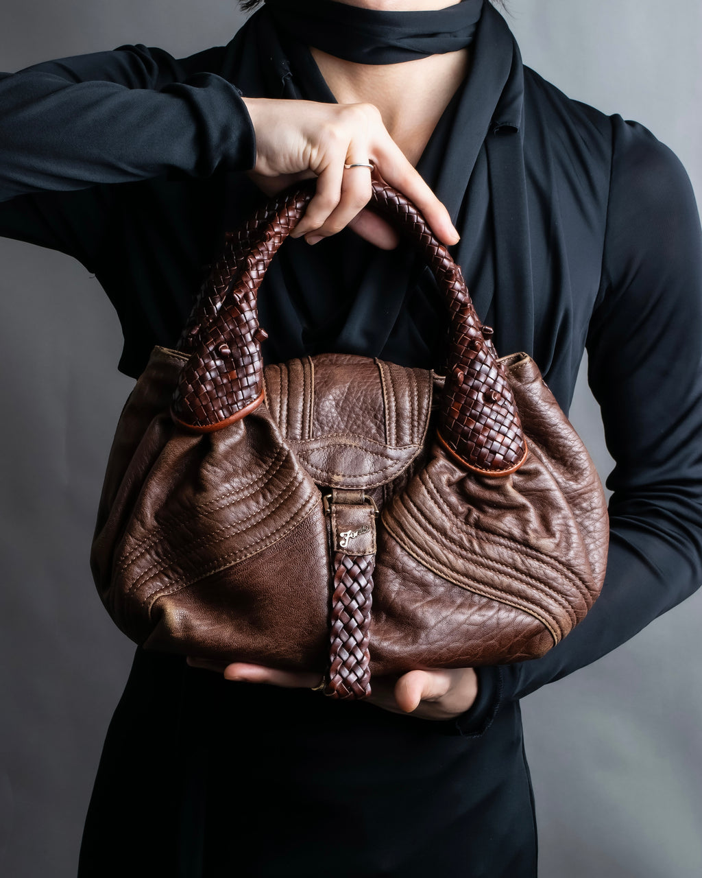"FENDI" Brown color edition Spy bag