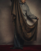 -SPECIAL- “LOEWE” 90’s-00’s Botanical anagram jacquard fringe stole