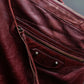 “BALENCIAGA” The Day leather one shoulder bag (burgundy)