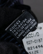 "GUCCI" Shaded pile silk blend long stole